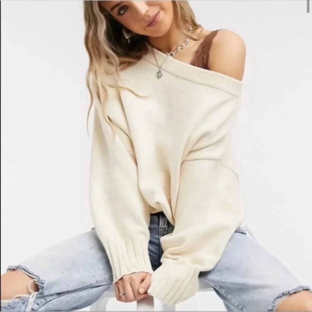 Free People - Street Fair Tunic - ivory combo - Over sized - size XS